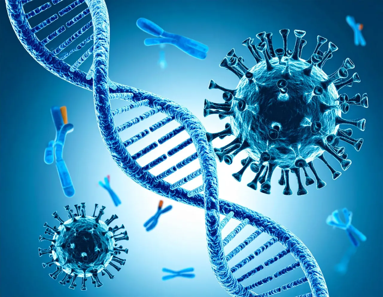 DNA-Doppelhelix und Viren – Infektiologie