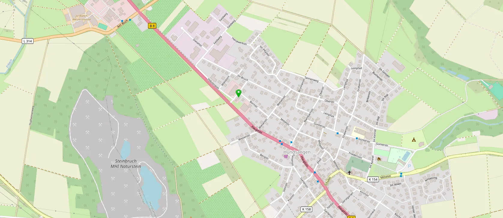 Kartenausschnitt Hundsangen